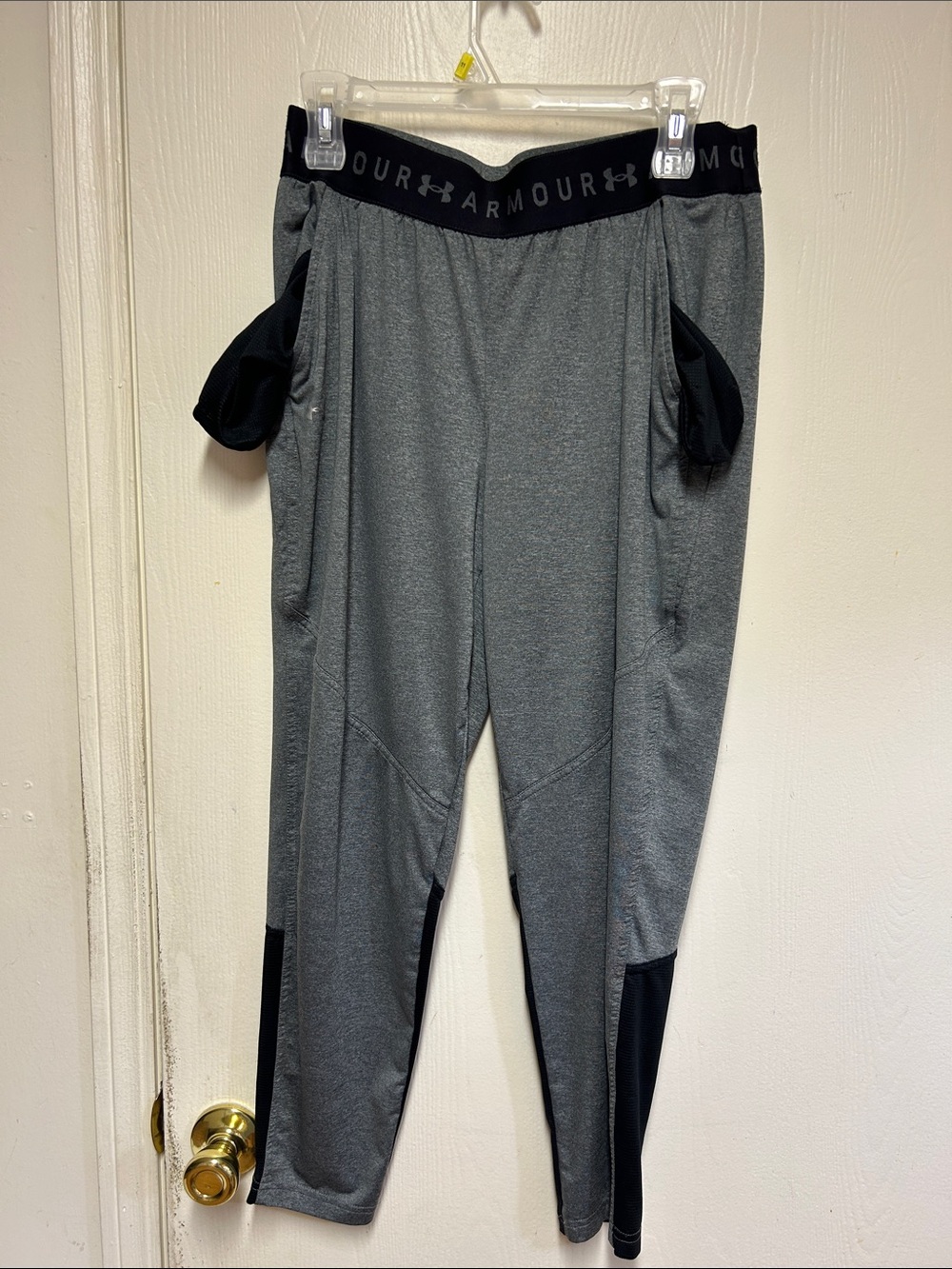 Under Armour Gray & Black Training Joggers with Branded Waistband